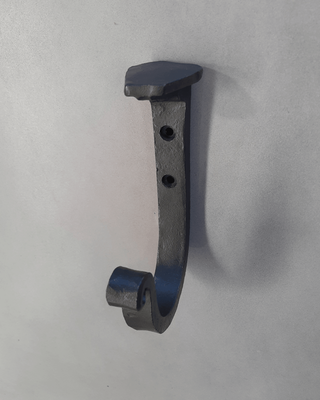 Iron Soul Forged Railway Nail Curled Hook, Hooks and Rails Visual